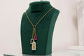 Collier Longue Chaîne Dorée avec Breloques (sautoir)